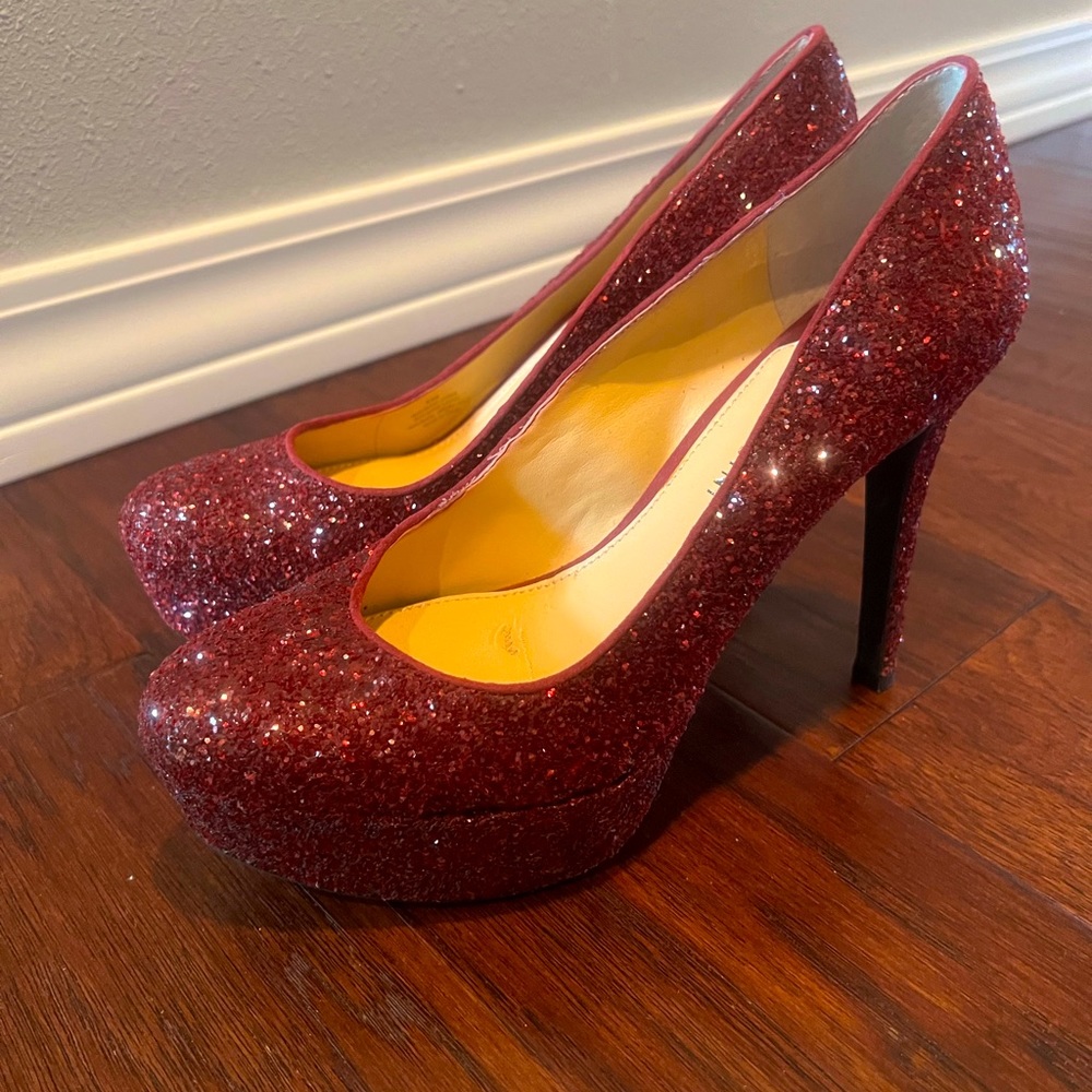 Gianni Bini Sparkly Ruby Heels